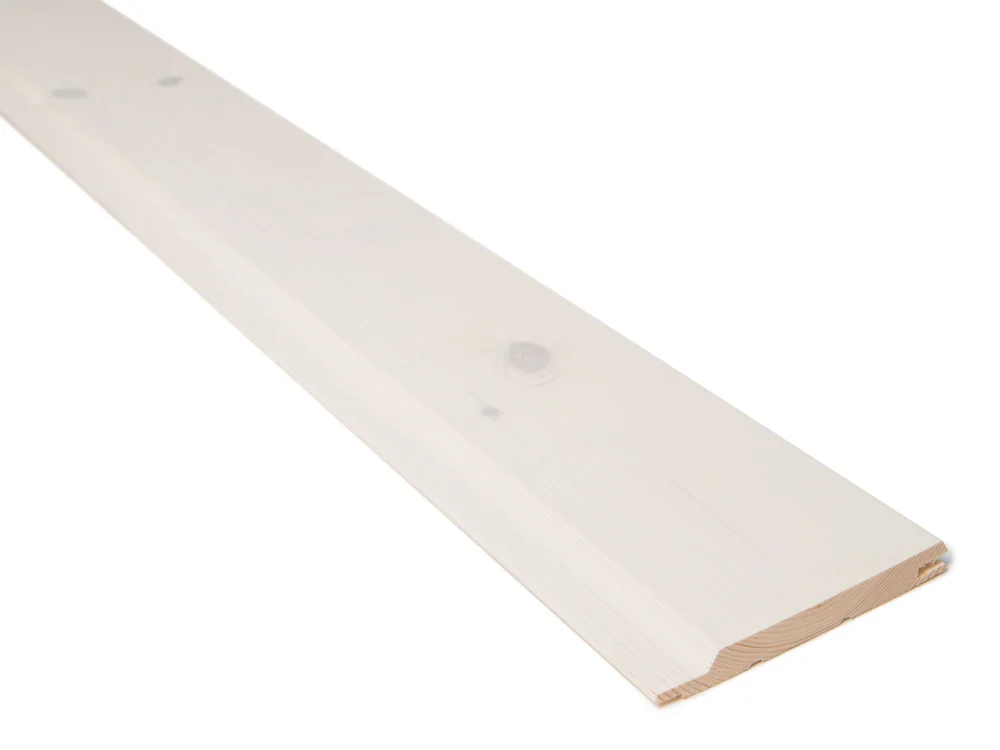 Skyggepanel skråkant 14x120 mm hvitlasert natur furu v:1225088