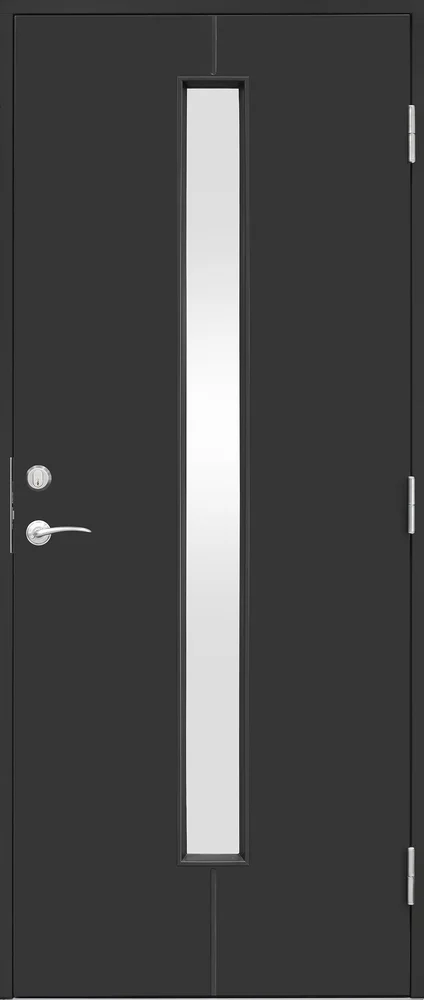 Ytterdør Linnea 90×200 cm dempet sort venstre v:9853759 Ytterdør Linnea 90×200 cm dempet sort venstre v:9853759