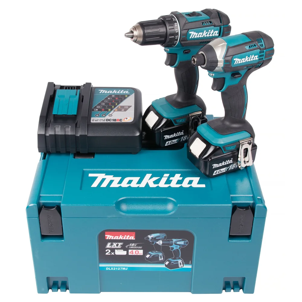 Makita Kombikit LXT DLX2127MJ, DDF482 & DTD152, inkl. 2 stk 4,0Ah-batterier & Makpac v:8958993