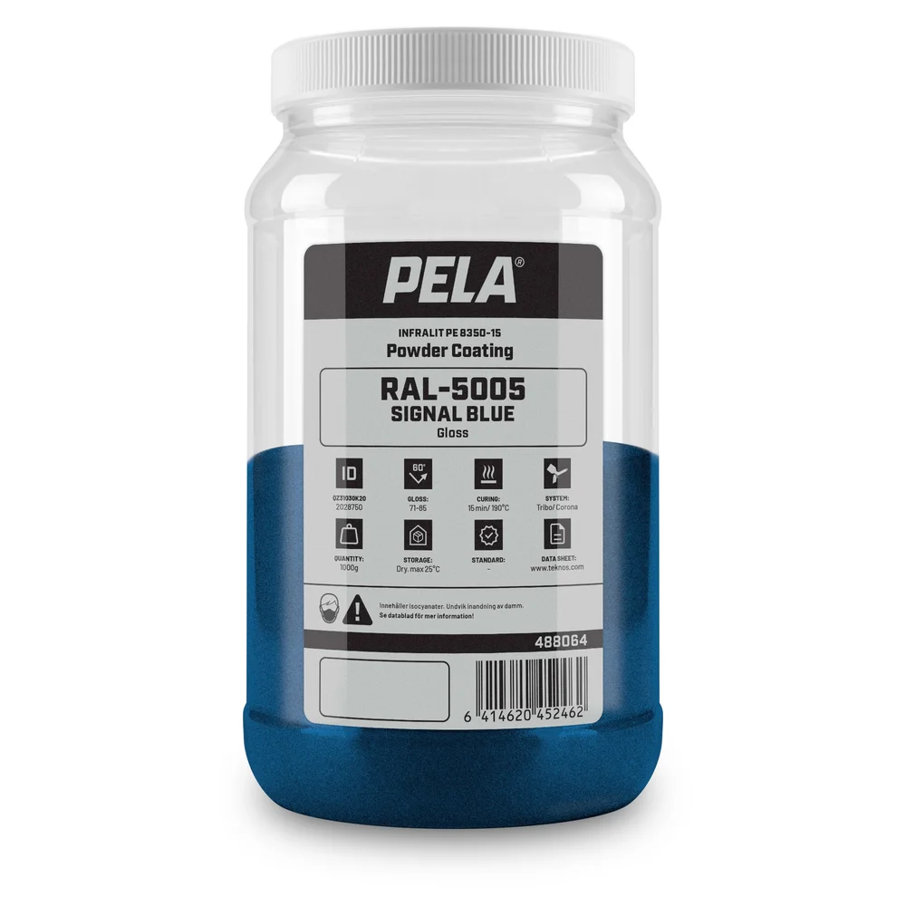 Pulverlakk farge signal blå, 1 kg v:2739315 Pulverlakk farge signal blå, 1 kg v:2739315