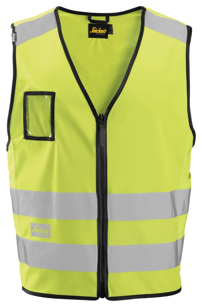Snickers refleksvest 9153 gul str L/XL klasse 2 high-vis v:9952453 Snickers refleksvest 9153 gul str L/XL klasse 2 high-vis v:9952453