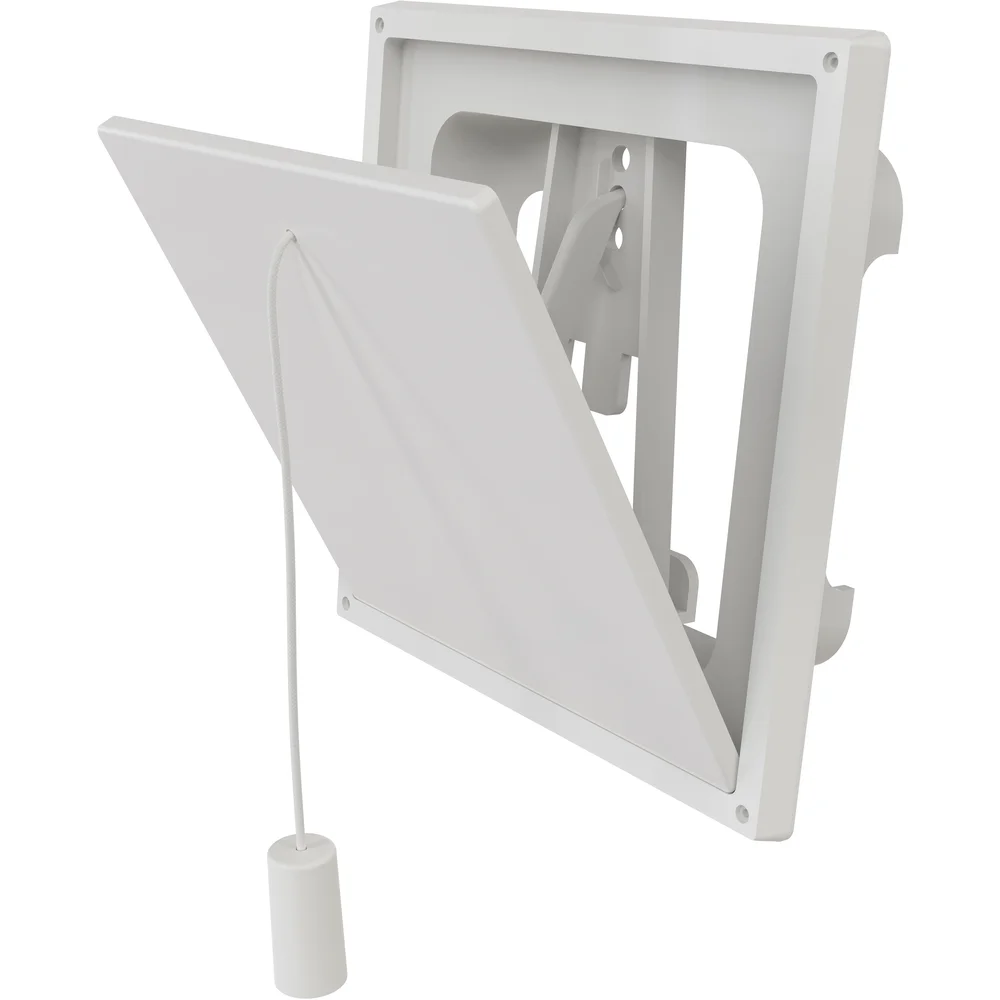 FLEXIT KLAFFVENTIL HVIT 4X4 v:5316846