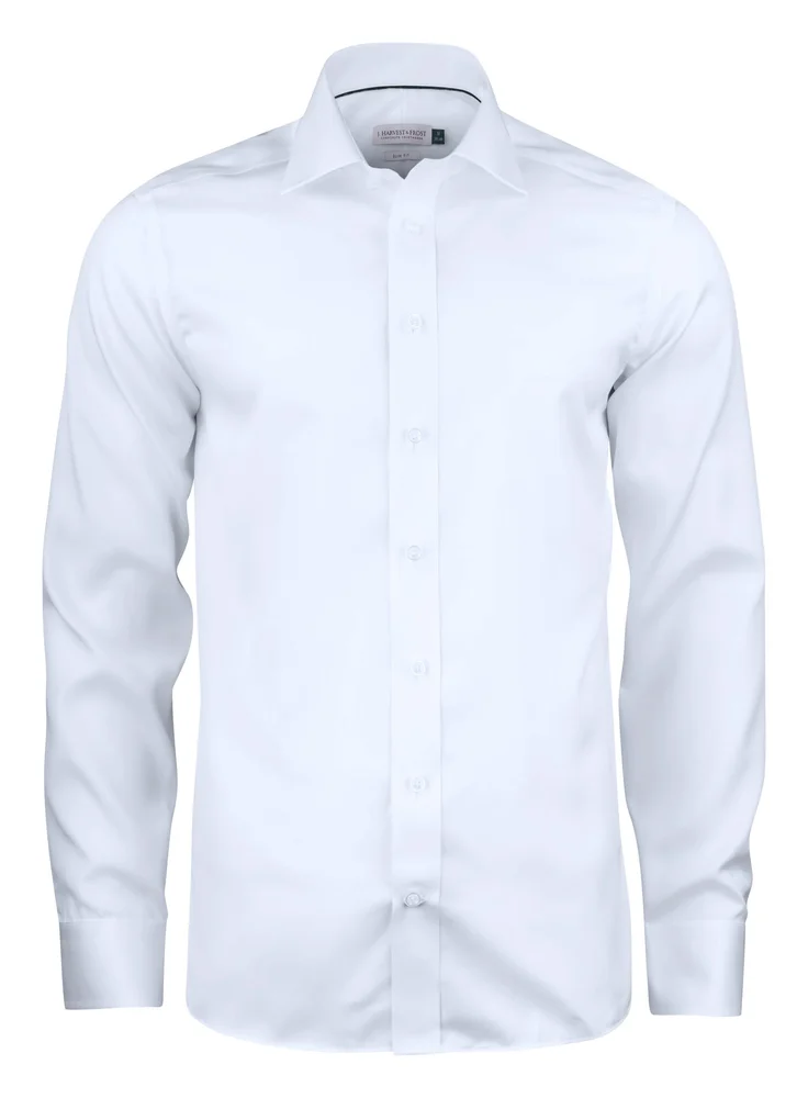 J.HARVEST & FROST SKJORTE GREEN BOW 01 SLIM FIT HVIT v:6680518