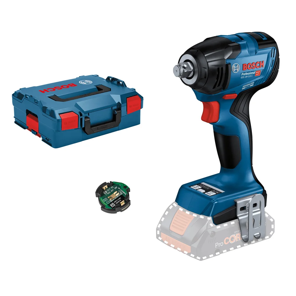 Bosch Muttertrekker GDS 18V-210 C, 210 Nm, 0-4100 slag/min, 1/2" v:3540478 Bosch Muttertrekker GDS 18V-210 C, 210 Nm, 0-4100 slag/min, 1/2" v:3540478