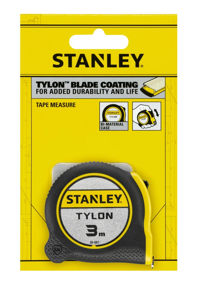 Målebånd kort opp 3m – Stanley v:4766175 Målebånd kort opp 3m – Stanley v:4766175