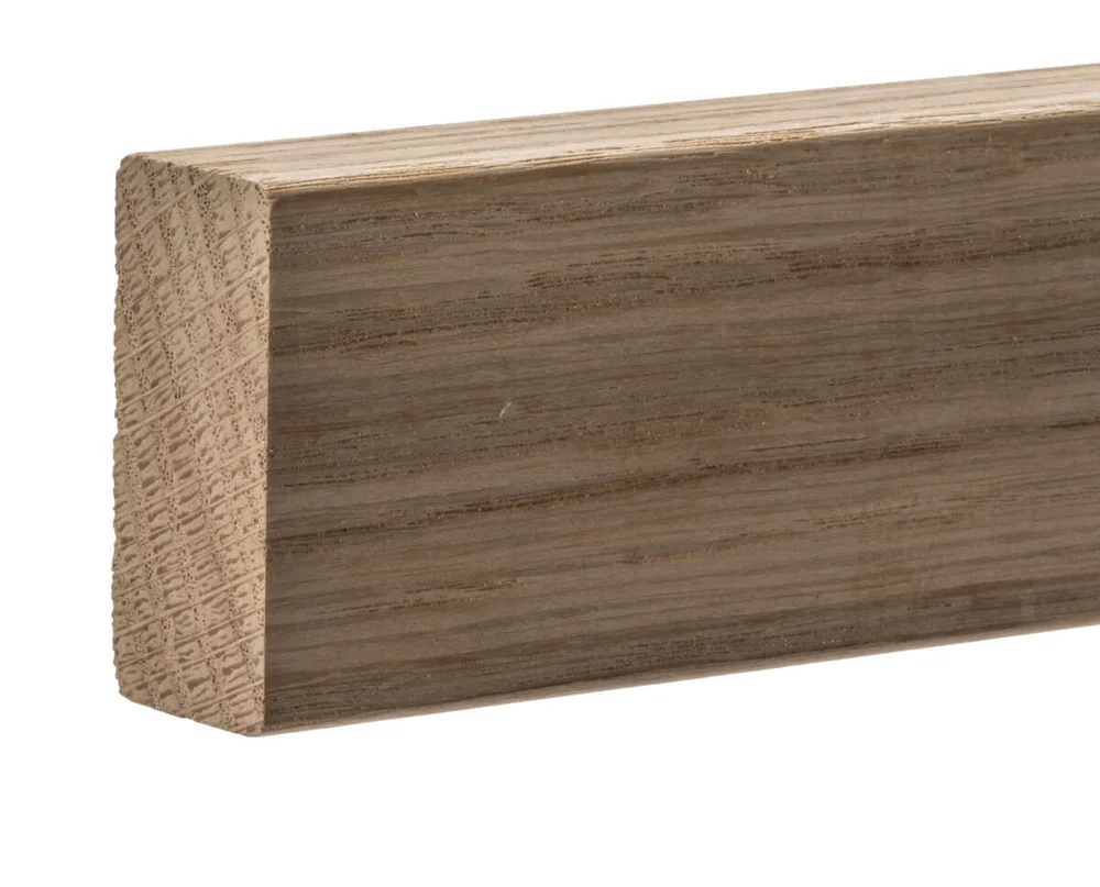 Rindalslist spileplate 60 cm ubehandlet heltre eik 21x45x2400 v:7815799