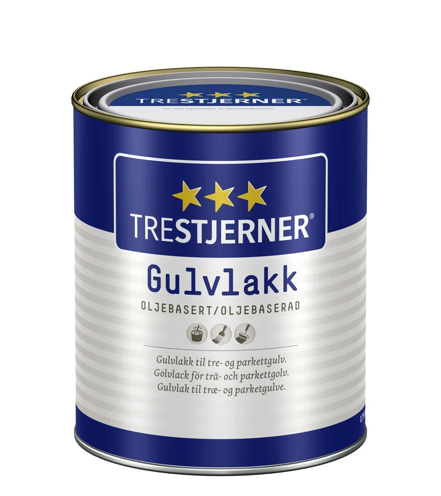 Gulvlakk oljebasert blank 0,75 liter Trestjerner v:9975204 Gulvlakk oljebasert blank 0,75 liter Trestjerner v:9975204
