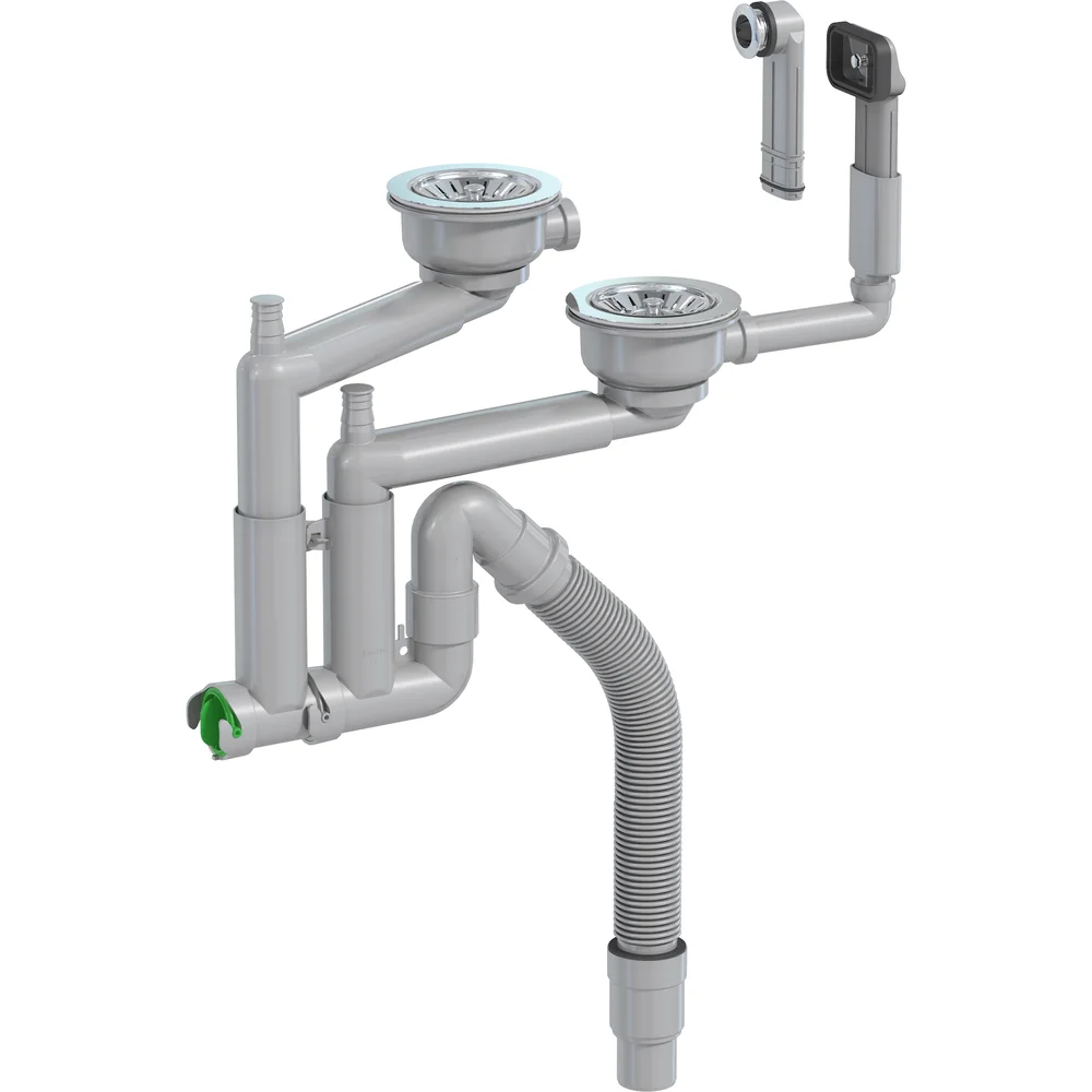 PREVEX SMARTLOC KJØKKENVANNLÅS DOBBEL GRÅ 114MM v:3205886