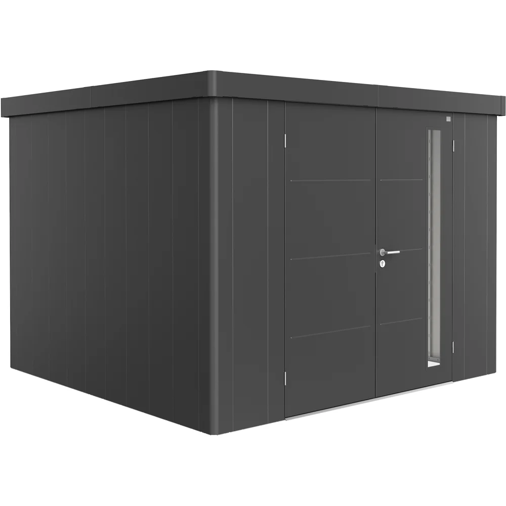 BIOHORT REDSKAPSBOD NEO 3C DOBBELDØRE, MØRK GRÅ METALLIC v:9411520