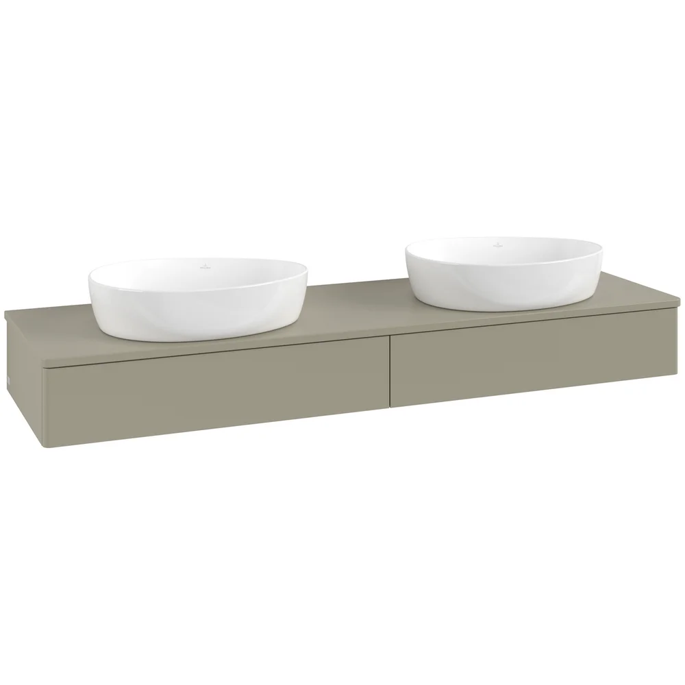V&B ANTAO SERVANTSKAP 2 SKUFFER GLATT 1600X190X500 FOR 2 SERV. U/KRANHULL STENGRÅ v:1207067