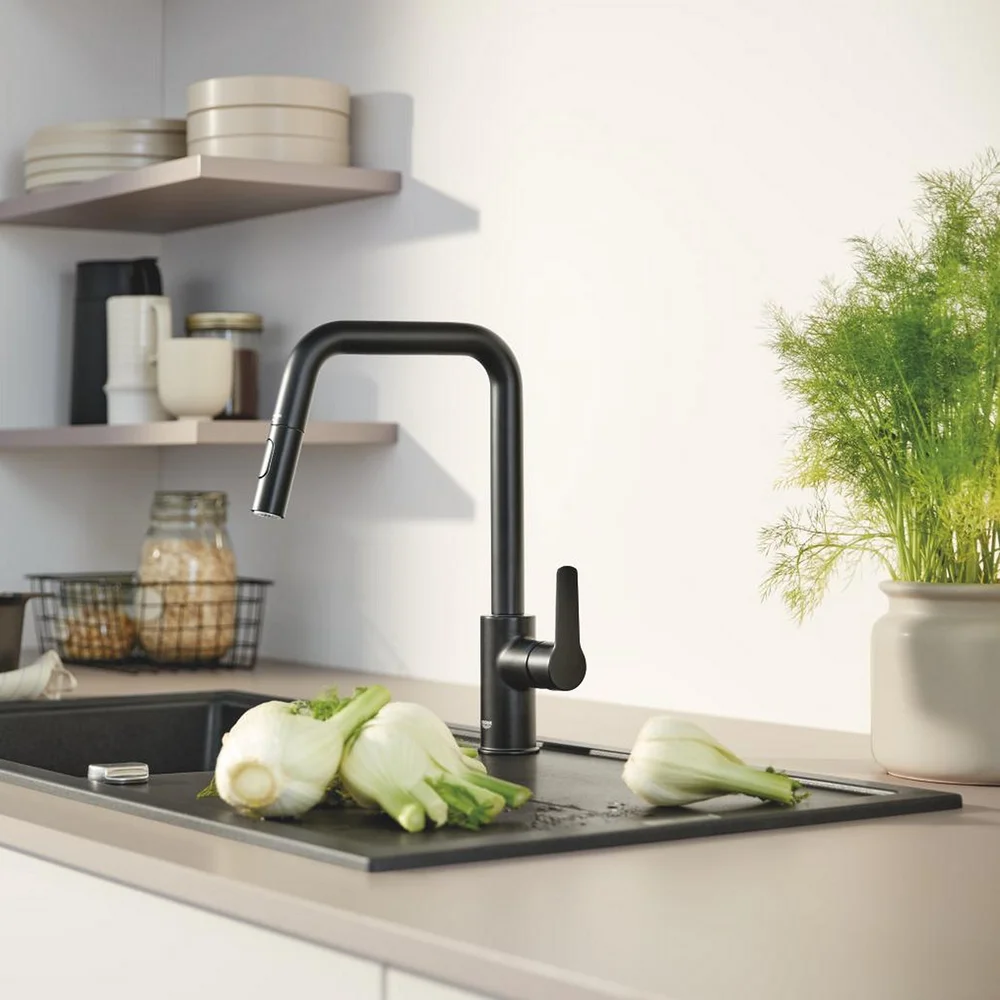 GROHE START KJØKKENARMATUR M/UTTREKKBAR TUT SORT v:5391056 GROHE START KJØKKENARMATUR M/UTTREKKBAR TUT SORT v:5391056