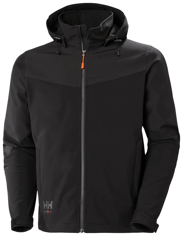 SOFTSHELLJAKKE 74290 990 SVART M v:9937428