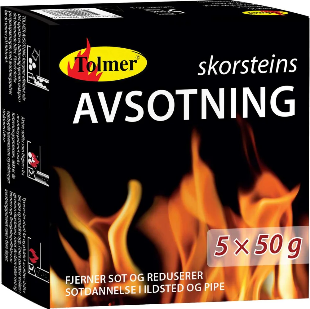 Tolmer skorsteins avsoting 5×50 gr porsjonspk v:4393677