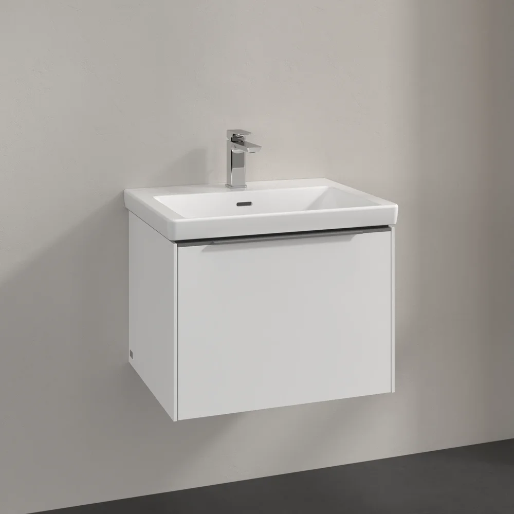 V&B SUBWAY 3.0 SERVANTSKAP 57X42 BRILLIANT WHITE HÅNDTAK I KROM v:6480512