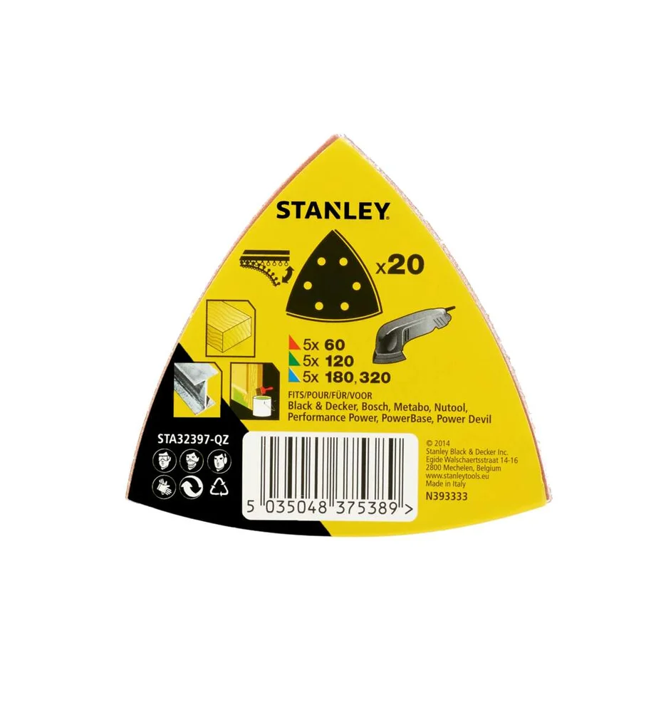 Stanley STA32397 Delta slipepapir 20-pk v:6430711