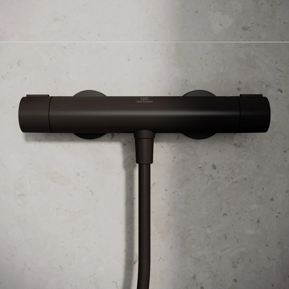 IDEAL STANDARD ALU + DUSJTERMOSTAT MATT SORT v:8303569 IDEAL STANDARD ALU + DUSJTERMOSTAT MATT SORT v:8303569