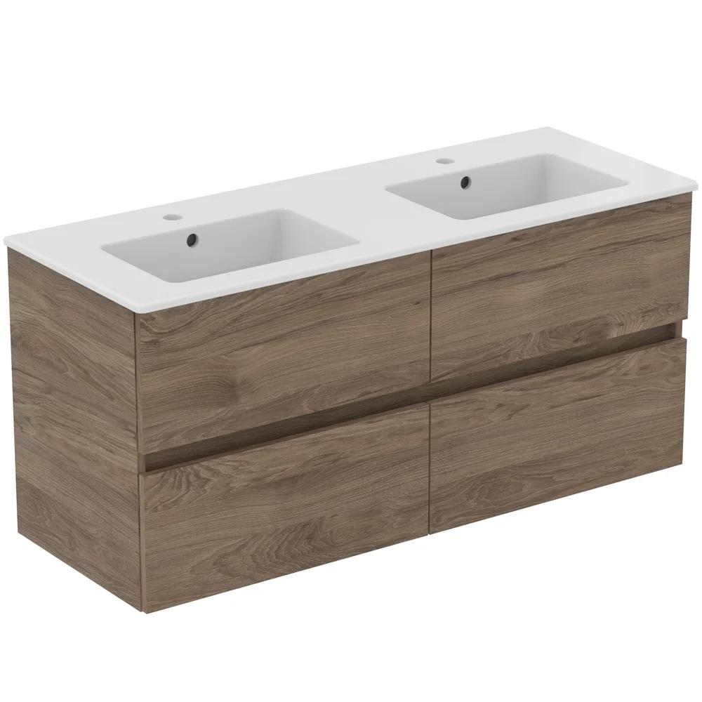 IDEAL STANDARD EUROVIT 2.0/ULYSSE BADEROMSMØBEL 1215X455 M/DOBBELSERVANT FLINT HICKORY v:8621167 IDEAL STANDARD EUROVIT 2.0/ULYSSE BADEROMSMØBEL 1215X455 M/DOBBELSERVANT FLINT HICKORY v:8621167