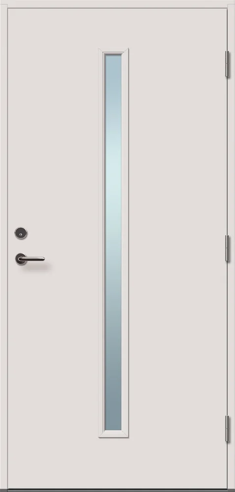 Dør yd tun 354 hvit 99/209 v klart glass v:9011823