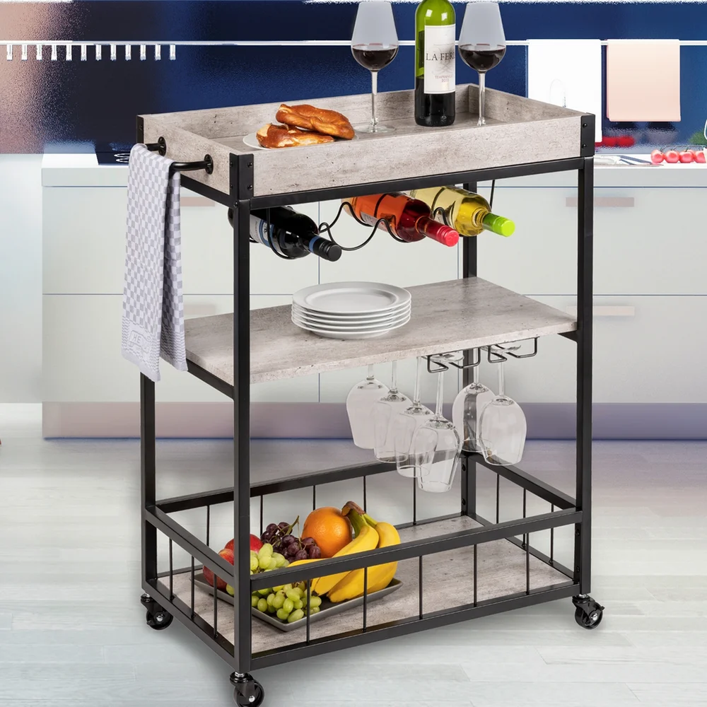 WENKO RUSTICO HYLLEVOGN SORT/BETONGGRÅ v:9954066 WENKO RUSTICO HYLLEVOGN SORT/BETONGGRÅ v:9954066