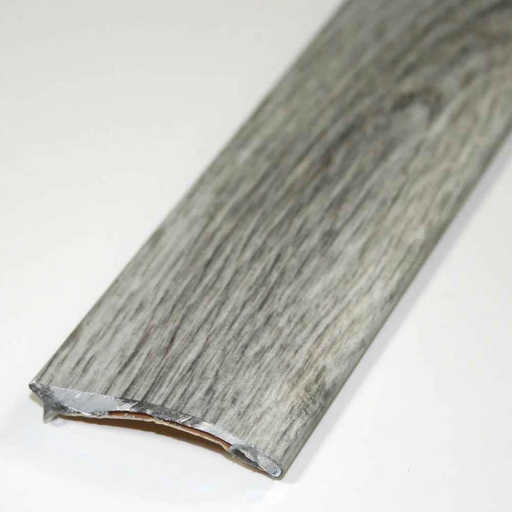Nivålist nr. 6 aluminium lys eik grå 2 meter v:9044129