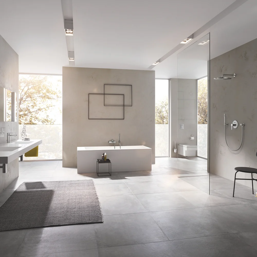 GROHE LINEARE BADEKARBATTERI FOR INNBYGGING SUPERSTEEL v:1700893