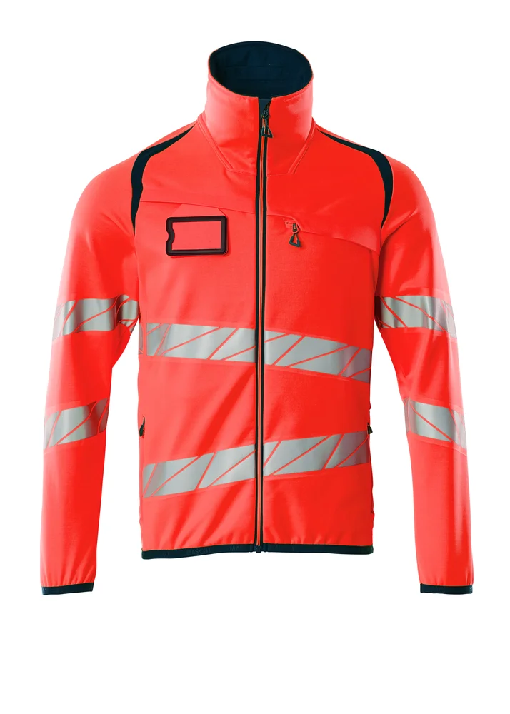 Fleecejakke 19103 rød/mari 2xl 2xl eniso 20471 klasse 2 v:3496387