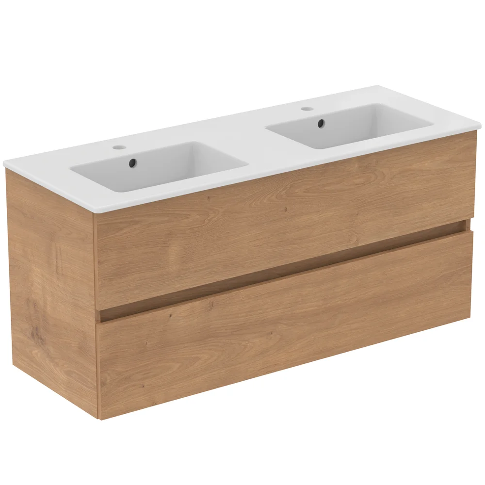 IDEAL STANDARD EUROVIT 2.0/ULYSSE BADEROMSMØBEL 1215X455 M/DOBBELSERVANT NATURAL OAK v:7877573 IDEAL STANDARD EUROVIT 2.0/ULYSSE BADEROMSMØBEL 1215X455 M/DOBBELSERVANT NATURAL OAK v:7877573