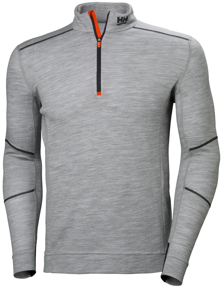 UNDERTRØYE 1/2ZIP 75107 GRÅ XL v:7382464