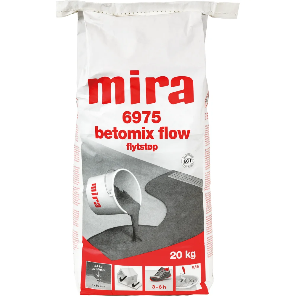 MIRA 6975 BETOMIX FLOW FLYTSTØP 20KG v:8978102 MIRA 6975 BETOMIX FLOW FLYTSTØP 20KG v:8978102