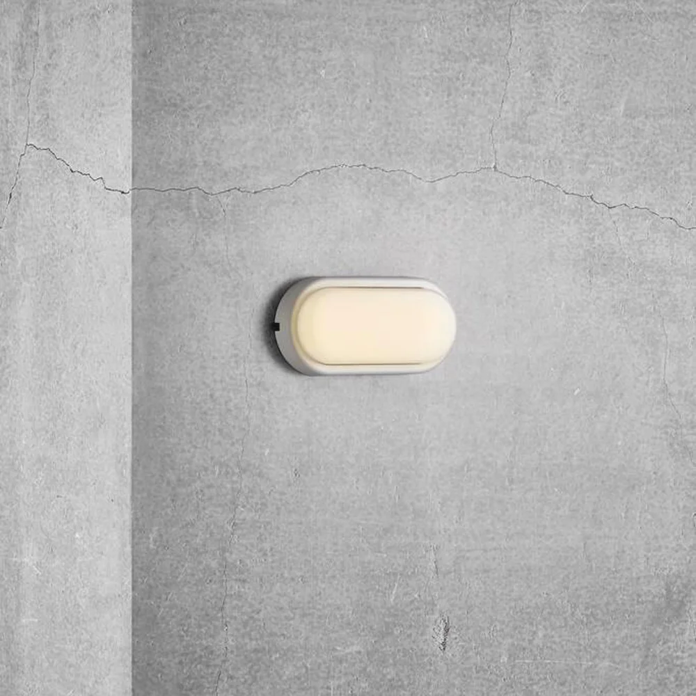 NORDLUX CUBA ENERGY OVAL VEGG/TAK IP54 LED HVIT v:7639240