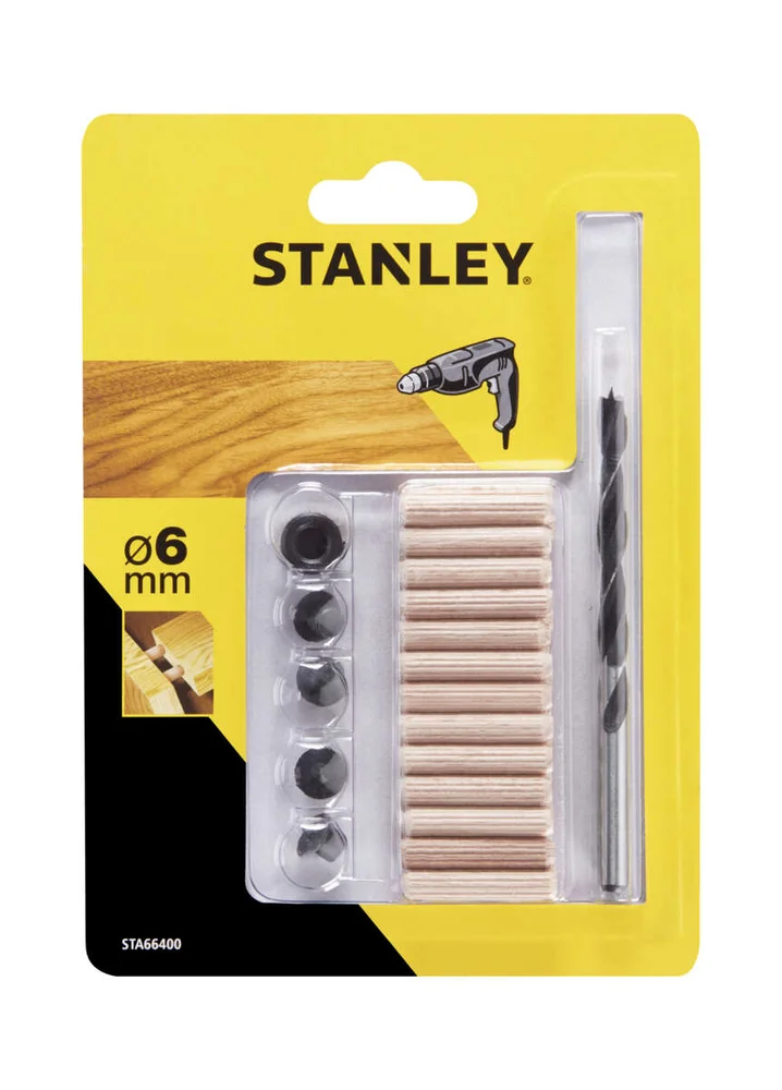 Stanley STA66400/66401 treplugg sett 6+8 mm v:8129838 Stanley STA66400/66401 treplugg sett 6+8 mm v:8129838