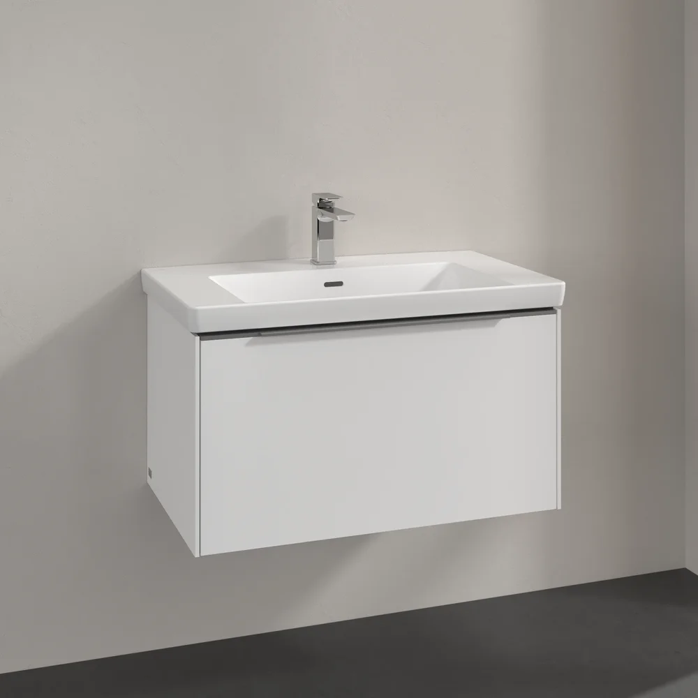 V&B SUBWAY 3.0 SERVANTSKAP 77X42 PURE WHITE HÅNDTAK I KROM v:3147134