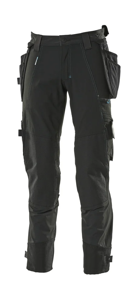Arbeidsbukse med avtagbare hengelommer 90 cm C62 svart v:3579725