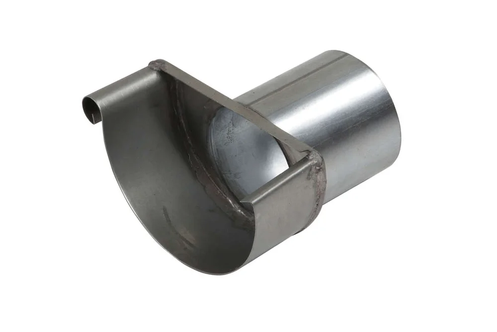 Isola Endelokk med utløp Zink Venstre 125mm for takrenne v:5156427