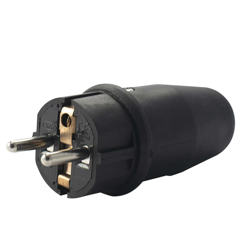 Egant Støpsel m/jord IP44 Gummi v:3770333
