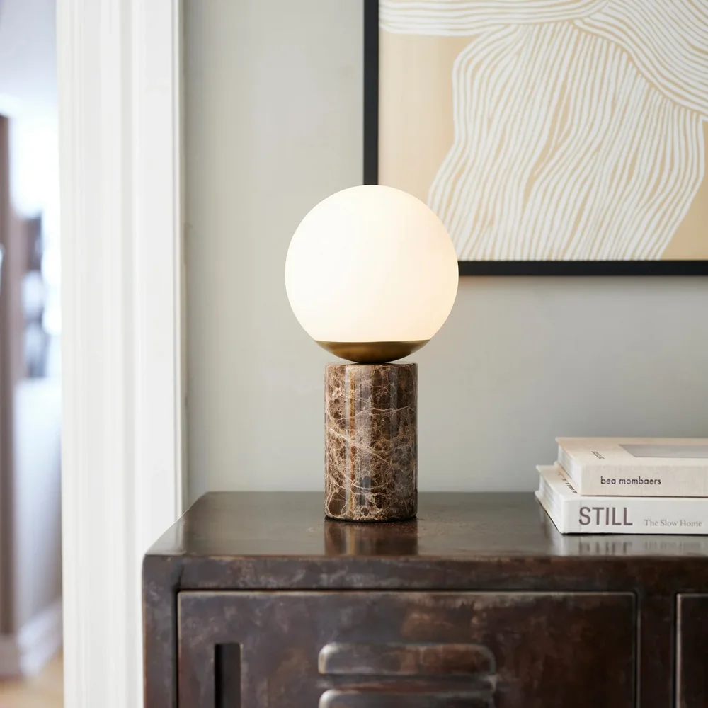 NORDLUX LILLY MARMOR BORDLAMPE E14 BRUN v:6853434 NORDLUX LILLY MARMOR BORDLAMPE E14 BRUN v:6853434