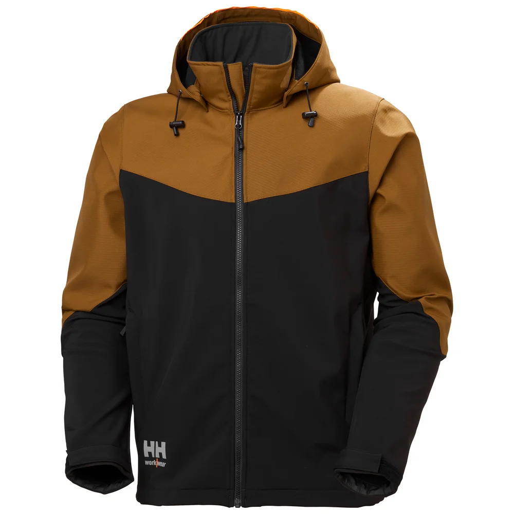 SOFTSHELLJAKKE 74290 759 BRUN 2XL v:6188798
