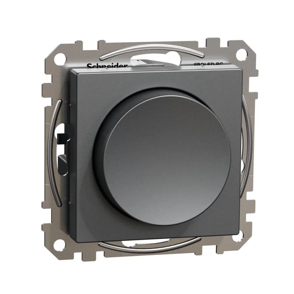 Schneider Electric Dimmer, Exxact, vrid, LED, 370W, innfelt, antrasitt v:2957722