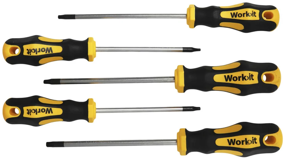 Work>it TORX 5 deler Skrutrekkersett v:1981232