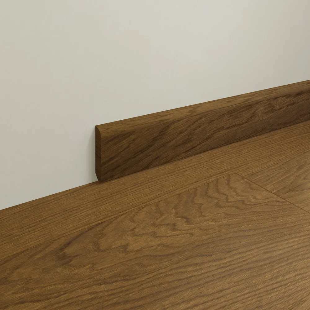 Fotlist eik mattlakkert finér 14x60x2250 mm brun v:8224686