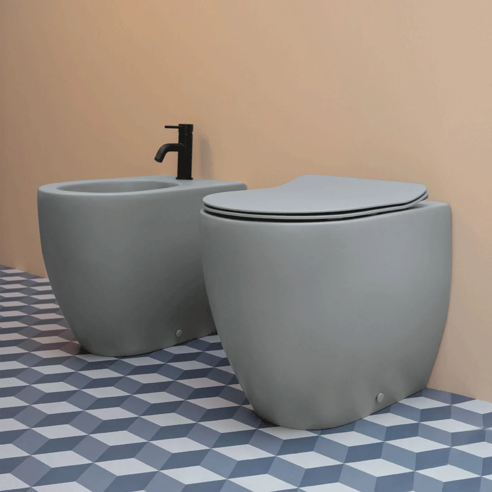 LAVABO GLOMP BTW BIDÉT MATT GRÅ v:1382029