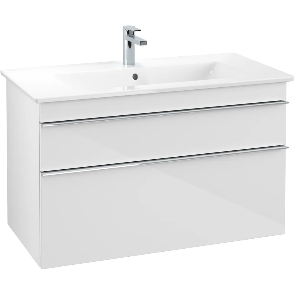 VILLEROY & BOCH VENTICELLO SERVANTSKAP HVIT HØYGLANS M/2 SKUFFER, 953 X 590 X 477 MM v:1848028 VILLEROY & BOCH VENTICELLO SERVANTSKAP HVIT HØYGLANS M/2 SKUFFER, 953 X 590 X 477 MM v:1848028