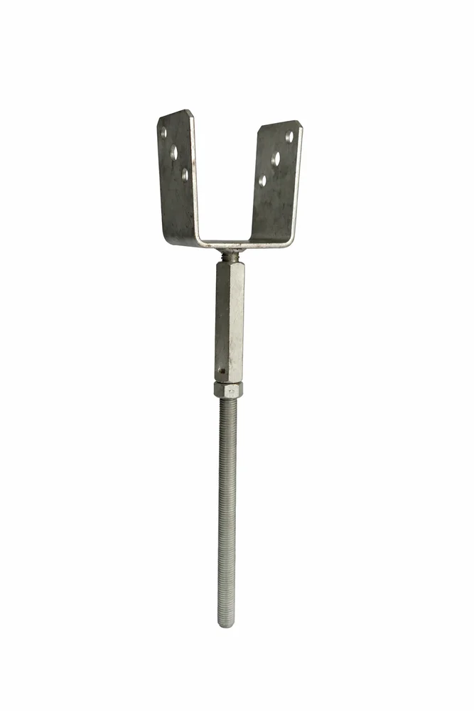 Søylesko HDG justerbar 98x60 mm v:8200728