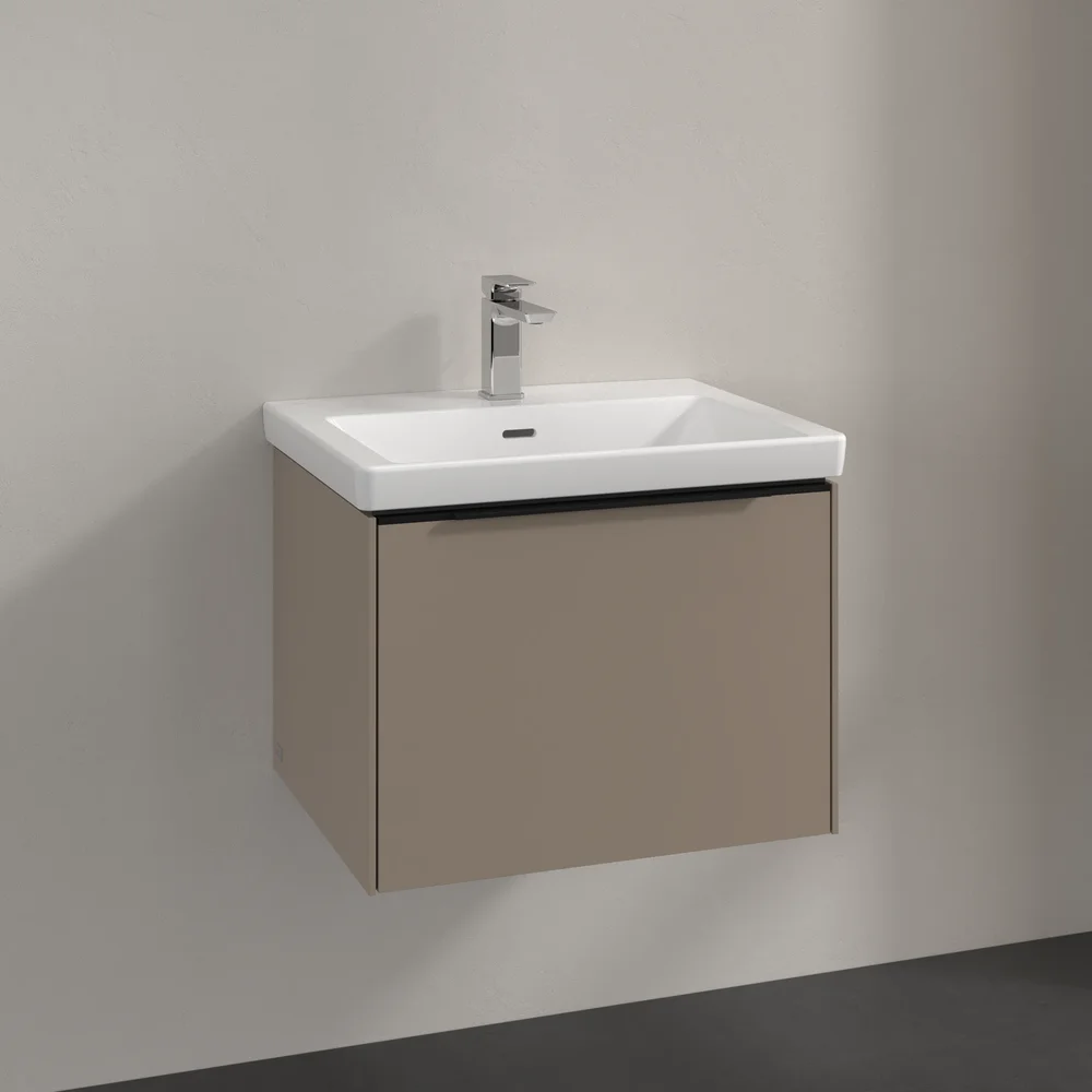 V&B SUBWAY 3.0 SERVANTSKAP 57X42 TAUPE HÅNDTAK I VOLCANO BLACK v:4747698
